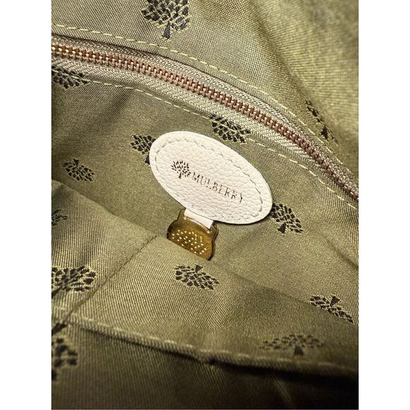 Mulberry Crossbody Bag Ivory Pebbled Leather Designer Purse NEW *See Description - Picture 7 of 8